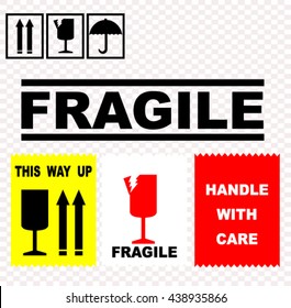 Fragile,handle With Care, This Way Up, Sticker