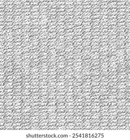 Fragment of an ancient ribbed jute carpet. A worn and dusty floor rug. Burlap texture. Old textile background. Abstract vector seamless.