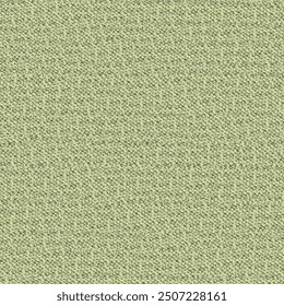 Fragment of a coarse flecked fabric, in mixed tones of green. Rough cloth background. Abstract vector seamless.