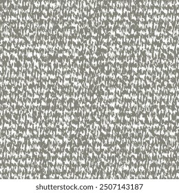 Fragment of a country rug woven in black and white. Coarse wool or jute fabric. Rustic carpet texture. Abstract vector seamless.