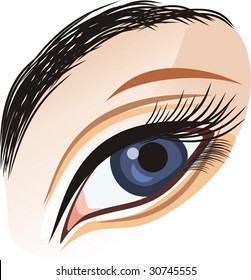 Fragment of female look. Vector