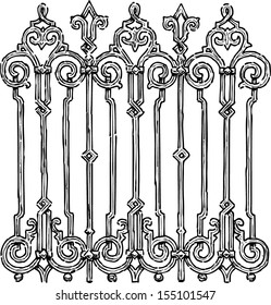 fragment of fence