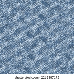 A fragment of a floor carpet, woven from wool, jute, hemp or something similar. Rug pattern detail. The texture of a blue rustic blanket. Abstract vector.