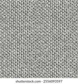 Fragment of a gray and used towel. Old terry cloth. Bumpy fabric texture. Rough textile background. Seamless pattern. Abstract vector.