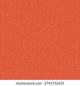 Fragment of a red wool blanket. Reddish ochre surface with pink dots. A sheet of flecked paper. Abstract vector seamless.