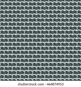 Fragment of road covered with cobblestone. Pattern geometrical ornament. Weave pattern.