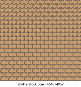 Fragment of road covered with cobblestone. Pattern geometrical ornament. Weave pattern.