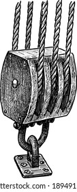 fragment of ship rigging
