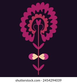 Fragment of suzani carpet - traditional embroidery textile product in Uzbekistan, Central Asia. Using in home decor and fashion industry	