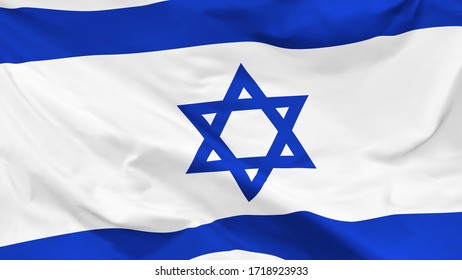 Fragmento de una bandera ondulada del Estado de Israel en forma de fondo, vector