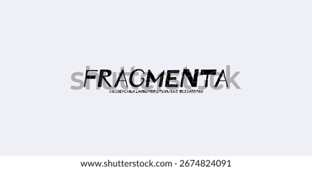 Fragmenta is a bold sans serif fonts experimental display font with deconstructed letterforms. Perfect for posters, edgy branding, zines, and creative visuals. Brutalist Typography, Zine-style fonts