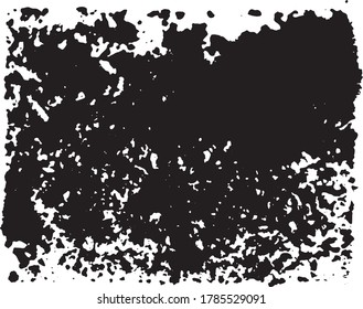 Decal fragmentado de tinta negra en forma de rectángulo. Usar para el estilo de grunge.