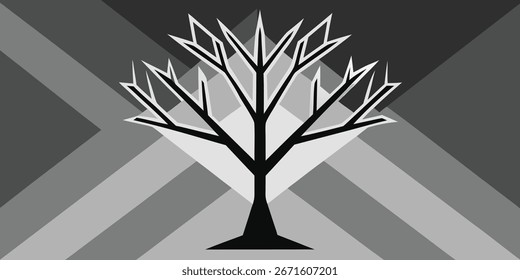 Obra de arte de Vector poligonal fragmentado con Formas en capas y composición asimétrica