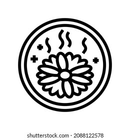 fragrance aromatic cosmetic line icon vector. fragrance aromatic cosmetic sign. isolated contour symbol black illustration