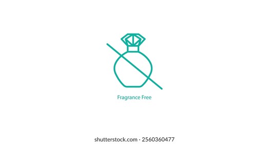 Fragrance Free Badge – Clean and Allergy-Friendly Vector Design