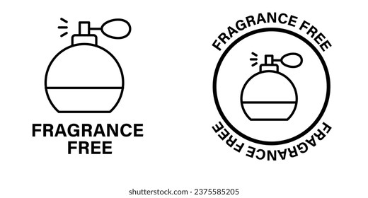 Fragrance free icon symbol line style