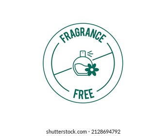 Fragrance Free Icon Vector Illustration 