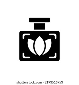 Fragrance Icon Vector Or Fragrance Bottle Icon For Perfume Icon Illustration. Perfect for perfume bottle icons or fragrance bottles on apps or websites.