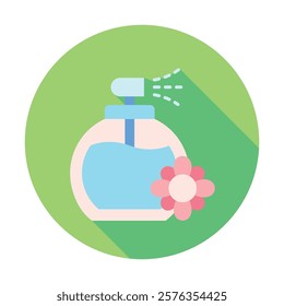 Fragrance Rounded flat multi color. Vector EPS 10 for print, digital UI, UX kit, web and app development for health, personal care, body treatment and more.