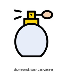 fragrance vector flat color icon 