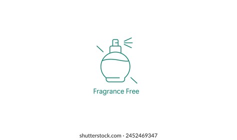 Fragrance-Free Icon: Sensitive Skin Safe Vector Design