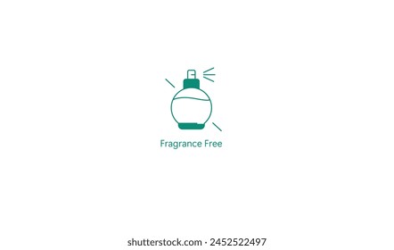 Fragrance-Free Icon: Sensitive Skin Safe Vector Design