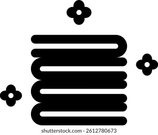 Fragrant Blanket Icon Glyph Vector Illustration