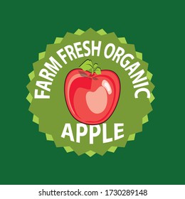 fram fresh organic apple  label is a piece of paper,plastic film,cloth,metal or other material affixed to a container or product.
