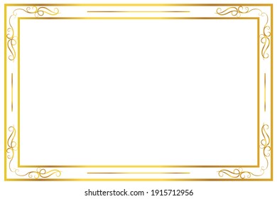 Fram Gold Vector For Work Certificate, Picture, Website