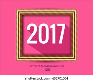 Frame  2017  background Vector EPS 10