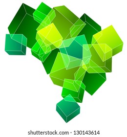 Frame 3D map Brazil