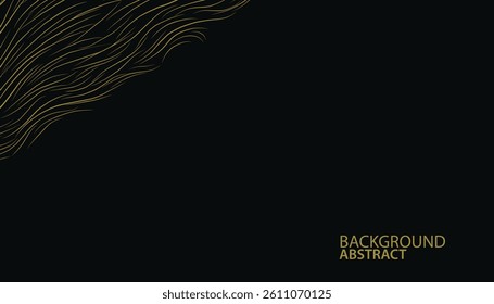 frame abstract background black with line effect