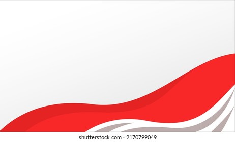 frame abstract background gradient independence day of indonesia flag bottom vector letter space shape modern landscape line