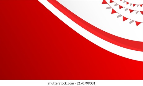 frame abstract background gradient independence day of indonesia fun theme flag vector letter space shape modern landscape line