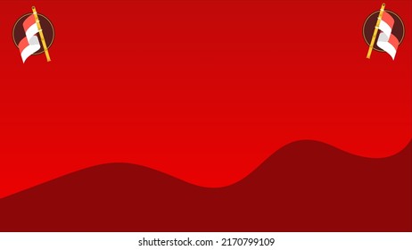 frame abstract background gradient Indonesian independence flag vector letter space shape modern landscape line