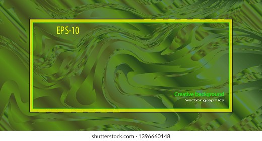 Frame. Abstract background. Postcard. Banner. Business card. Marble texture. Winding background. Wavy texture. Creative frame. Abstract frame. Vector graphics