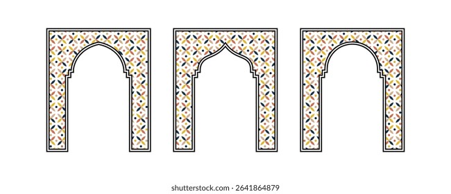Frame of abstract floral pattern in circular ornamental mandala with vintage ethnic design and decorative symmetrical art illustration