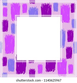 Frame with abstract hand background. Design element for photo frames and home decor.