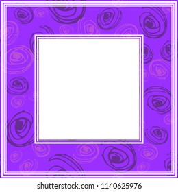 Frame with abstract hand background. Design element for photo frames and home decor.