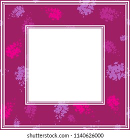 Frame with abstract hand background. Design element for photo frames and home decor.