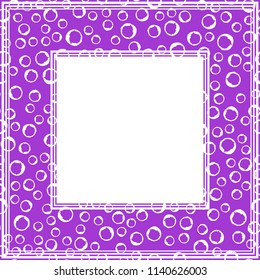 Frame with abstract hand background. Design element for photo frames and home decor.