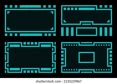 Frame abstract modern futuristic hud technology vector design