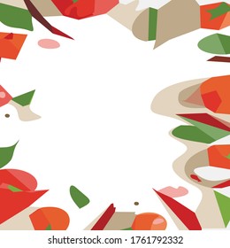 Frame from abstract shapes illustration.