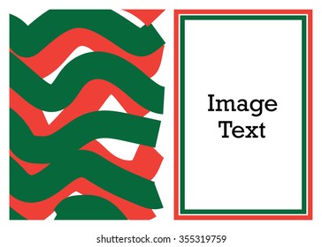 Frame abstract / abstract text frame.