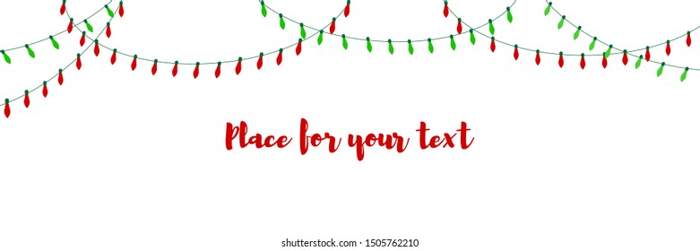 
Frame for advertising text for New Year, Christmas, Birthday or party. Vector.