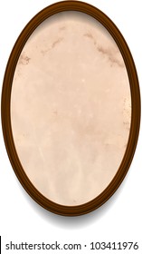 Frame with aged paper