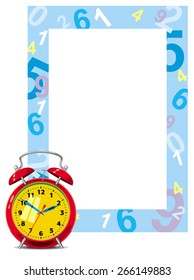 Frame with alarm clock