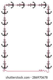 Frame with anchors