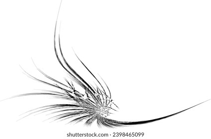 The frame is angular with thin curved radial beams with a shifting contour. For logos, brands, trademarks. Vector. Space for copy text. 