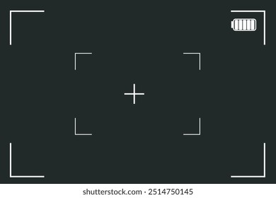 Frame animation replay vintage video for camera camcorder and video recording. template editing video camera